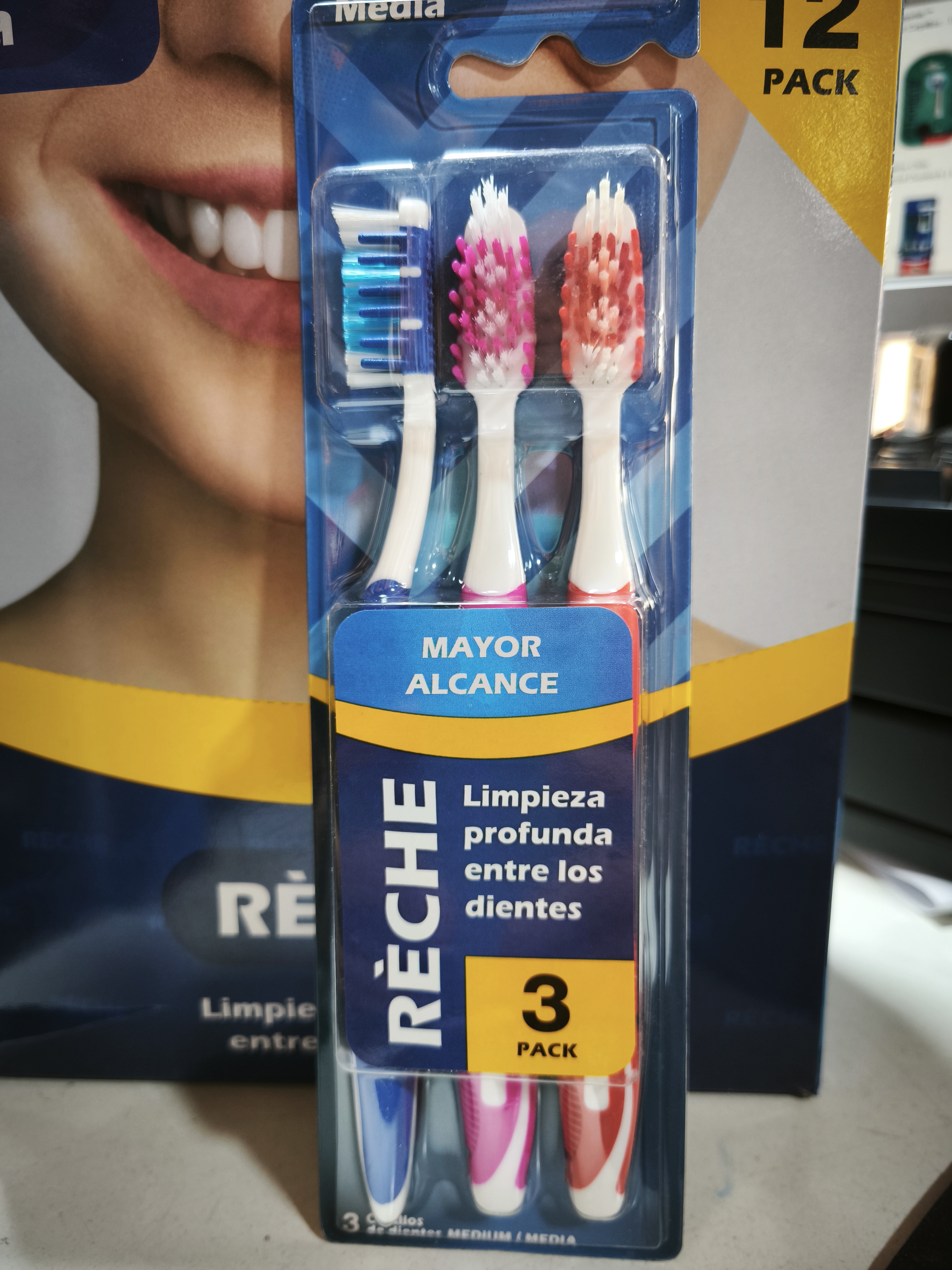 RECHE PACK 3 CEPILLOS MEDIOS