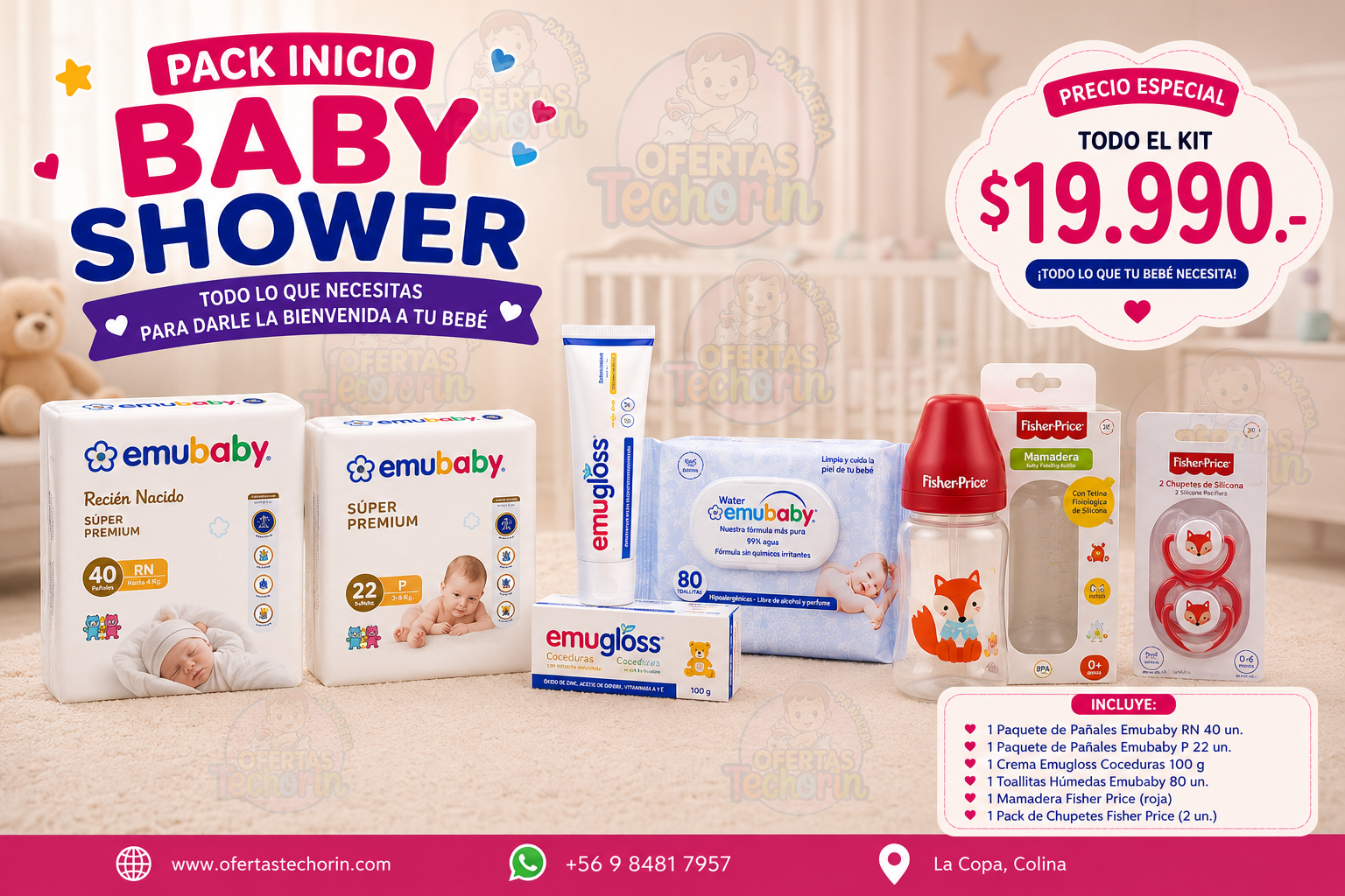ENUBABY Y FISHER PRICE KIT DE INICIO