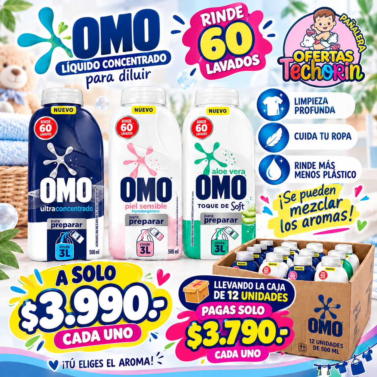 OMO CAJA 12 UNIDADES