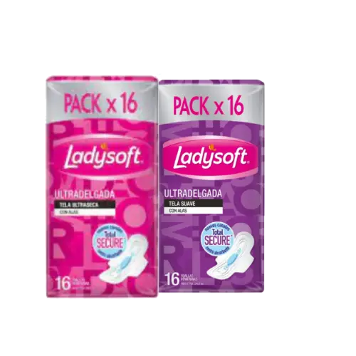 LADYSOFT PACK 16 UNID ULTRA DELGADA